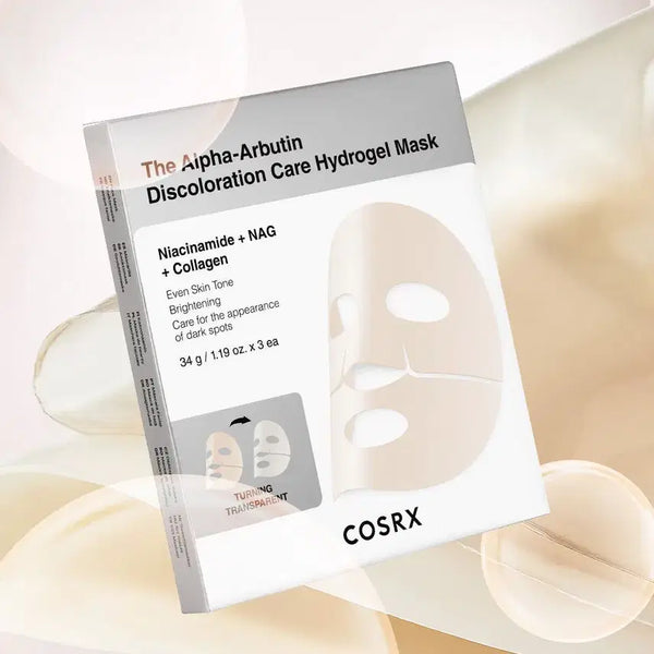 [BUNJANG] COSRX The Alpha Arbutin Discoloration Care Hydrogel Mask Pack (3 Sheets) / 코스알엑스 더 알파 - 알부틴 디스컬러레이션 케어 하이드로겔 마스크팩 3매