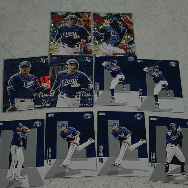 [BUNJANG] Samsung Lions KBO 2026 Card Bundle Set / 삼성 라이온즈 KBO 2026 카드 일괄 세븐일레븐
