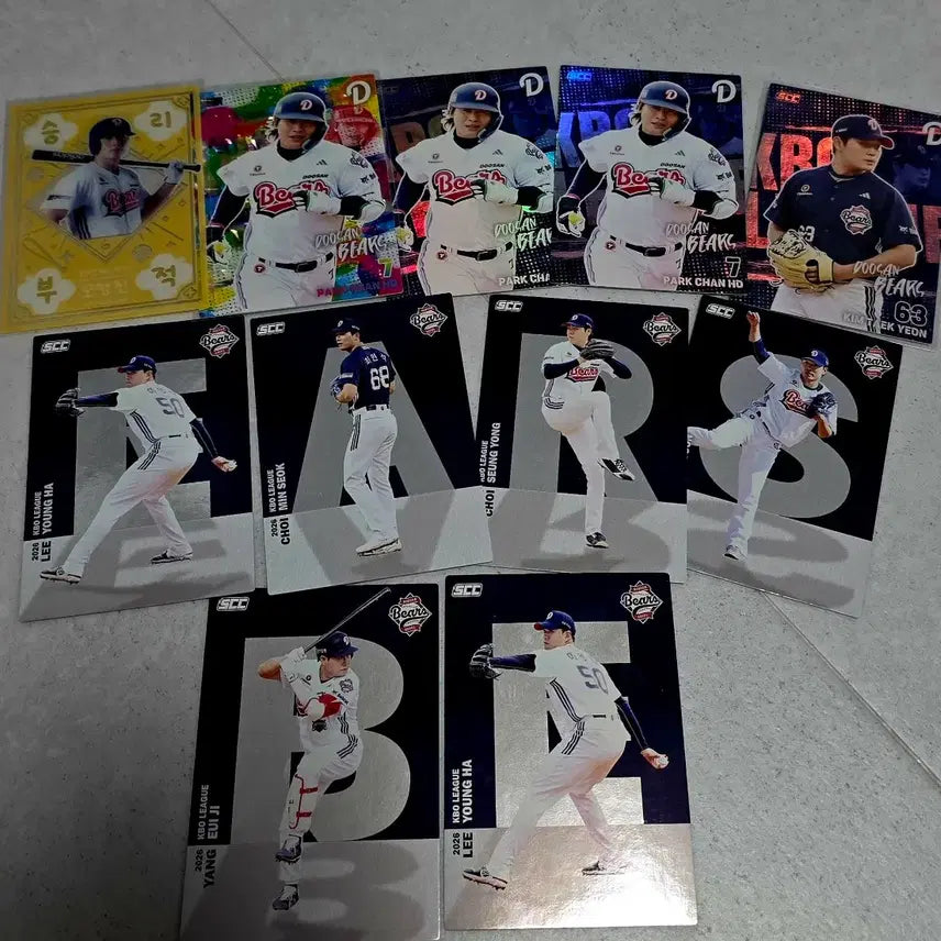[BUNJANG] Doosan Bears KBO 2026 Card Bundle / 두산 베어스 KBO 2026 카드 일괄 세븐일레븐