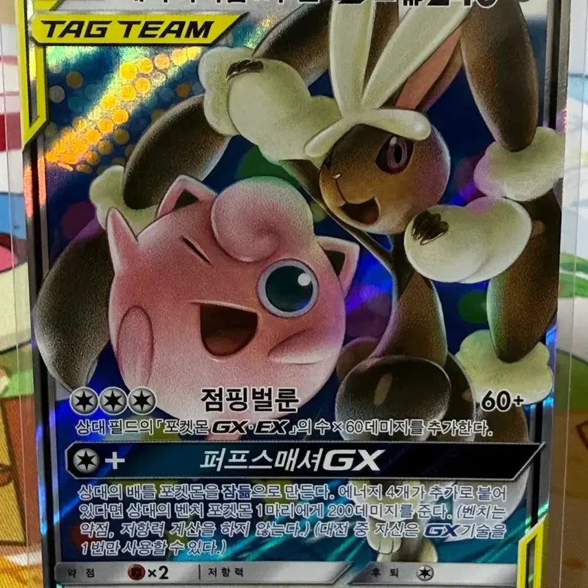 [BUNJANG] Pokemon Card - Mega Aerodactyl & Blastoise GX Tag Team RR (1) / 포켓몬카드 - 메가이어롭&푸린 GX 태그팀 RR (1번)