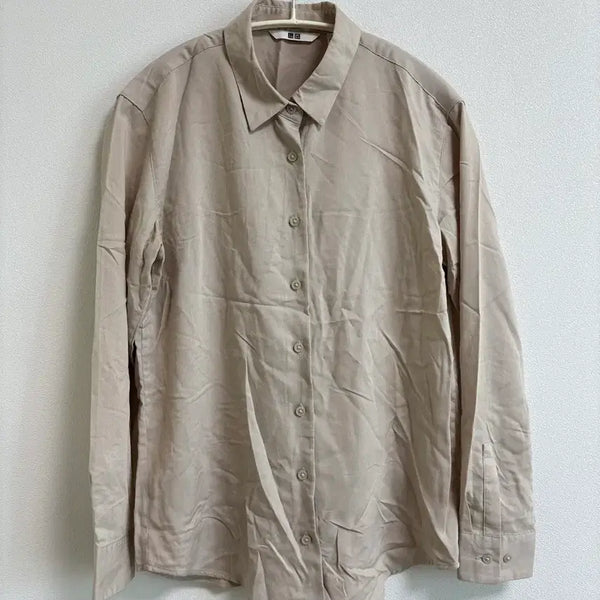 [BUNJANG] Uniqlo Beige Shirt / 유니클로 셔츠 베이지