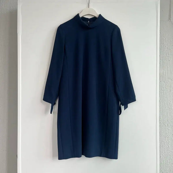 [BUNJANG] BCBG Navy Ribbon Long Dress / (새상품) BCBG 리본 네이비 롱 원피스