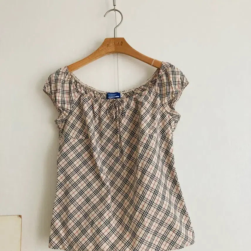 [BUNJANG] Burberry Check Blouse Size 38 / 버버리 체크 블라우스 38