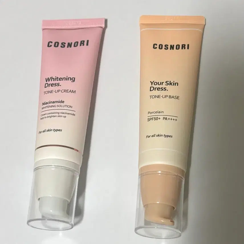 [BUNJANG] Cosnori Dress Tone-Up Cream Set (2 Types) / 코스노리 드레스 톤업 크림 2종 팝니다