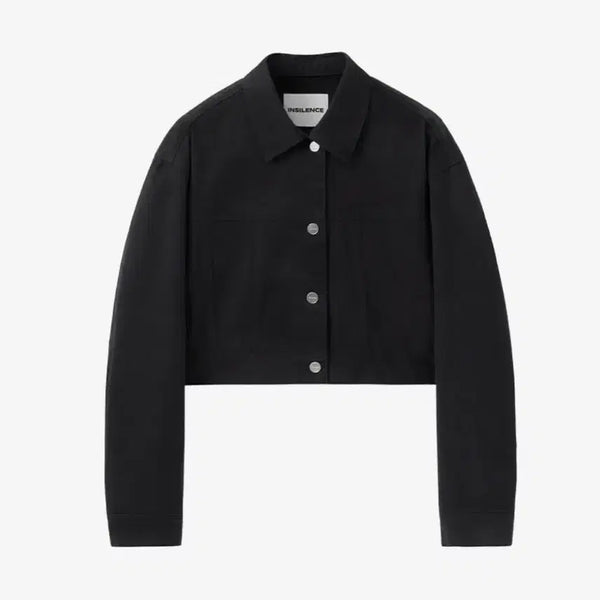 [BUNJANG] In Silence Woman Oversized Cotton Jacket Black / 인사일런스우먼 오버사이즈 코튼 자켓 BLACK