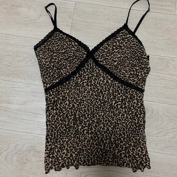 [BUNJANG] Leopard Print Camisole / 레오파드 나시