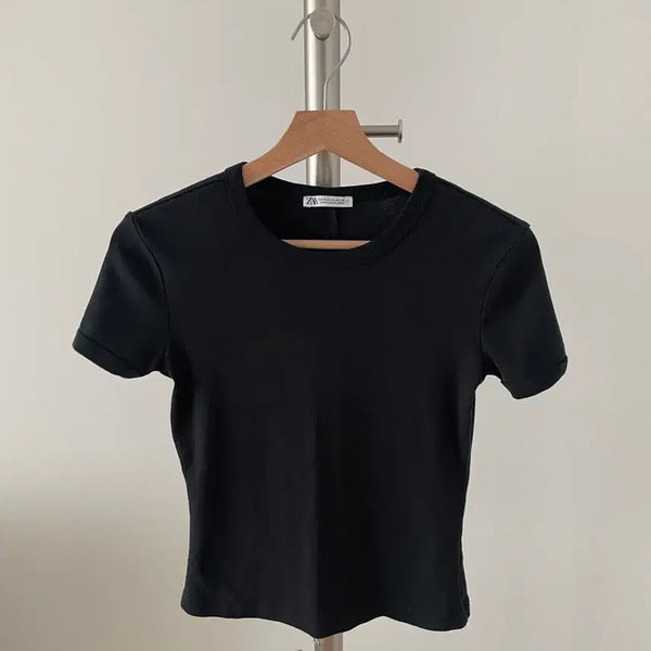 [BUNJANG] Zara Cotton Short Sleeve T-Shirt / [S]자라(ZARA) 코튼 반팔 티셔츠