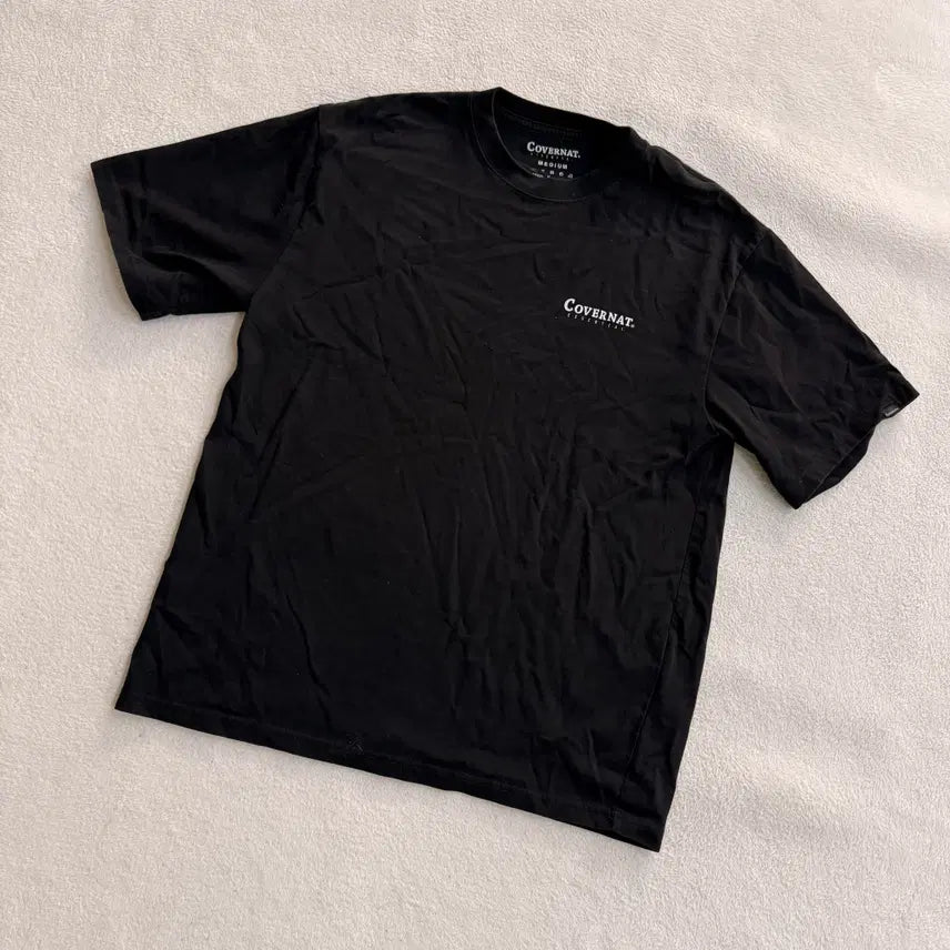 [BUNJANG] Covernat Small Logo Short Sleeve T-Shirt / M 커버낫 스몰로고 반팔 티 0623T1