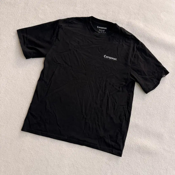 [BUNJANG] Covernat Small Logo Short Sleeve T-Shirt / M 커버낫 스몰로고 반팔 티 0623T1