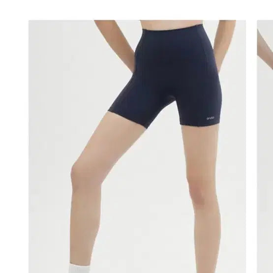 [BUNJANG] Andar 4-Part Biker Shorts Navy / 안다르 4부 바이커 쇼츠 네이비 색상