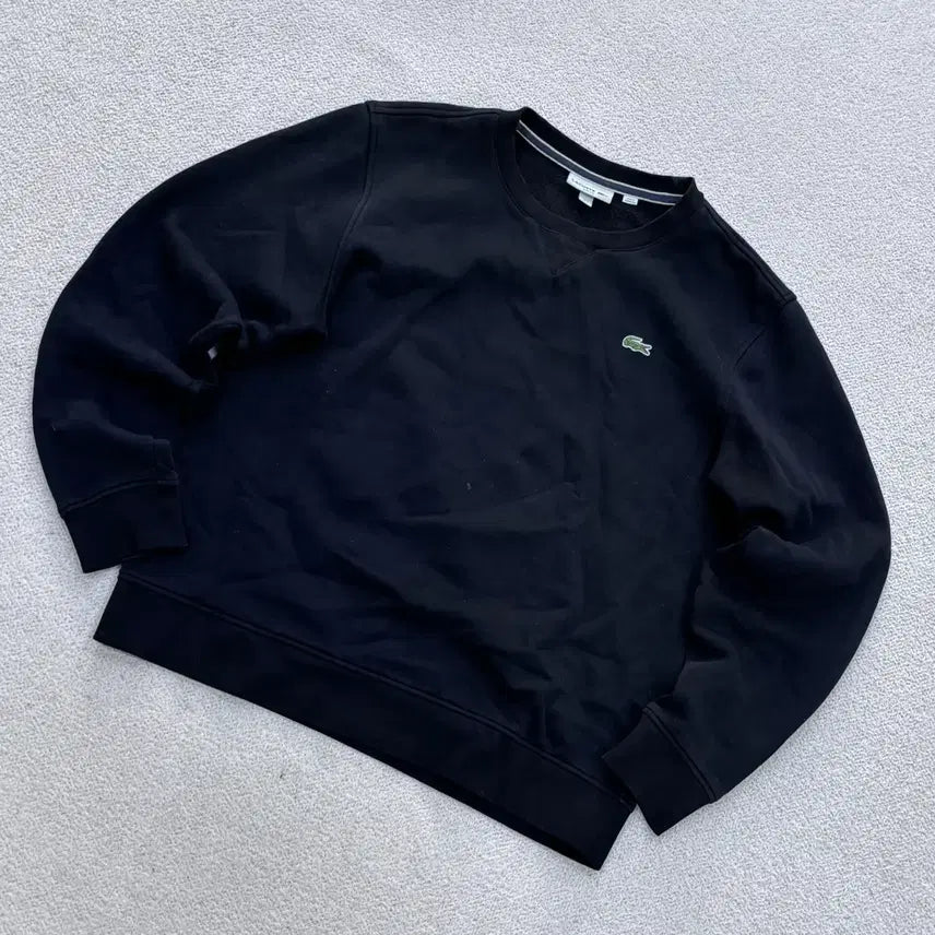 [BUNJANG] Lacoste Men's Croc Logo Lightly Brushed Sweatshirt T-shirt / US(L) 라코스테 남성 크록 로고 약기모 맨투맨 티셔츠 0618E2