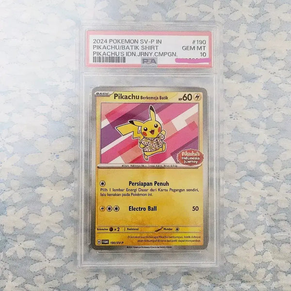 [BUNJANG] 2024 Pokemon Card Pikachu Batik PSA 10 & Pikachu Dark Phantasma / 2024 포켓몬 카드 피카츄 바틱 PSA 10 + 피카츄 chr도감용