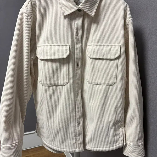 [BUNJANG] Kolon Ivory Corduroy Shirt / 코오롱 아이보리 코듀로이 셔츠