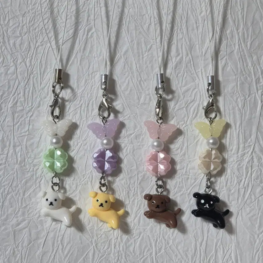 [BUNJANG] Lucky Monkey Bead Keychain / 행운멍키링 비즈키링