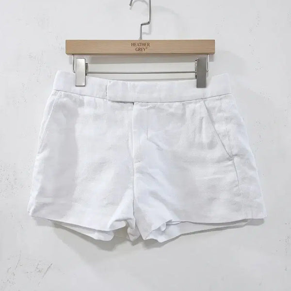 [BUNJANG] Polo Ralph Lauren White Linen Shorts Size S / 폴로 랄프로렌 화이트 린넨 반바지 S