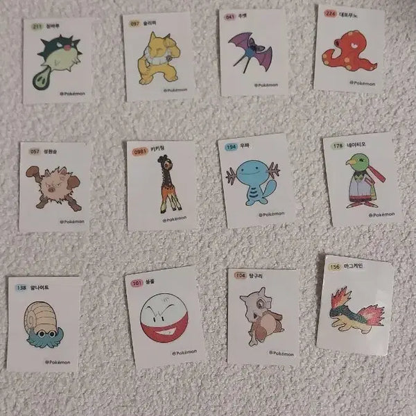 [BUNJANG] Pokemon Stickers / 포켓몬스터 띠부씰 포켓몬 띠부실
