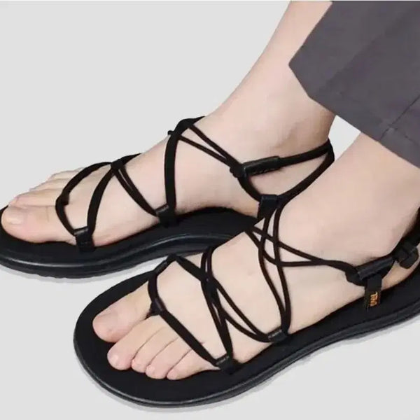 [BUNJANG] Teva Strappy Sandals Black / 테바 스트랩 샌들 블랙