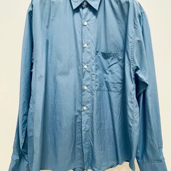 [BUNJANG] AURALEE Washed Fins Twill Shirt Size 5 Blue / 오라리 워시드 핀스 트윌 셔츠 5사이즈 블루