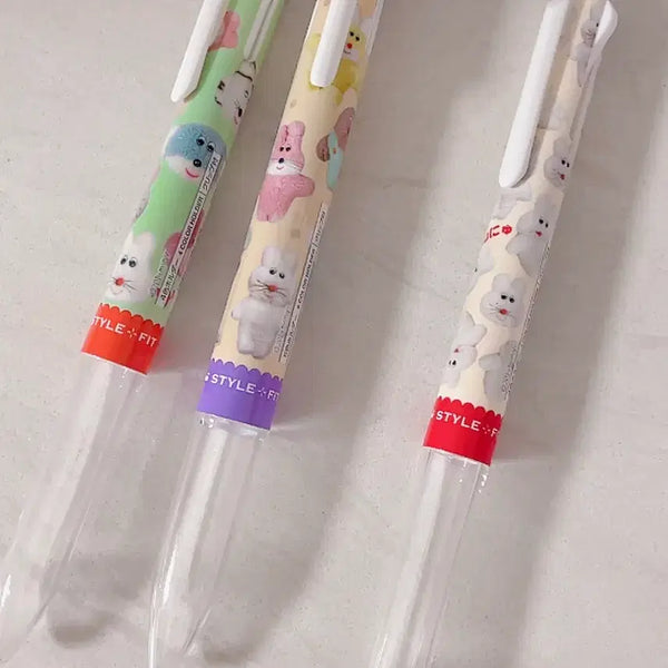 [BUNJANG] Style Fit 4-Color Ballpoint Pen Character Design Munu / 스타일핏 4색볼펜 캐릭터 디자인 무뉴