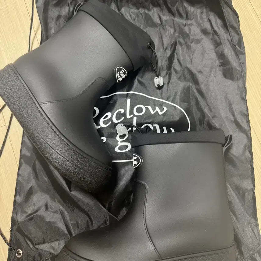 [BUNJANG] RecloW RE-RAIN Shirring Rain Boots Black / 리끌로우 reclow RE-RAIN SHIRRING 레인부츠