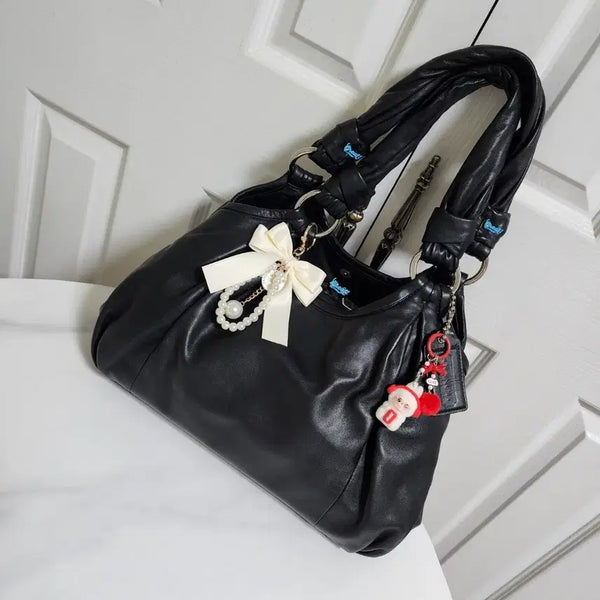 [BUNJANG] Coach Parker Kisslock Leather Hobo Shoulder Bag / 상태굿) 코치 파커 키스락 레더 호보, 숄더백