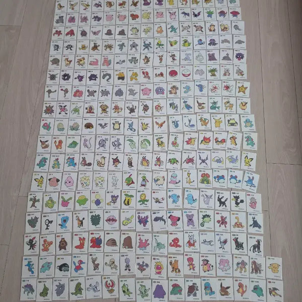 [BUNJANG] Pokemon Stickers 1st Gen (156 pcs) & 2nd Gen (113 pcs) Bundle Set / 포켓몬 띠부씰 1세대 156장과 2세대 116종 전종 일괄판매합니다(3종빠짐)