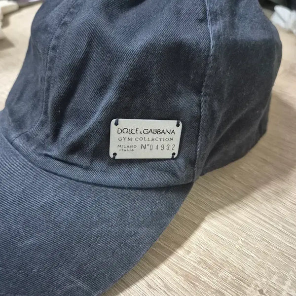[BUNJANG] Dolce & Gabbana Navy Wool Logo Cap Size 59 / 돌체앤가바나 볼캡 59사이즈