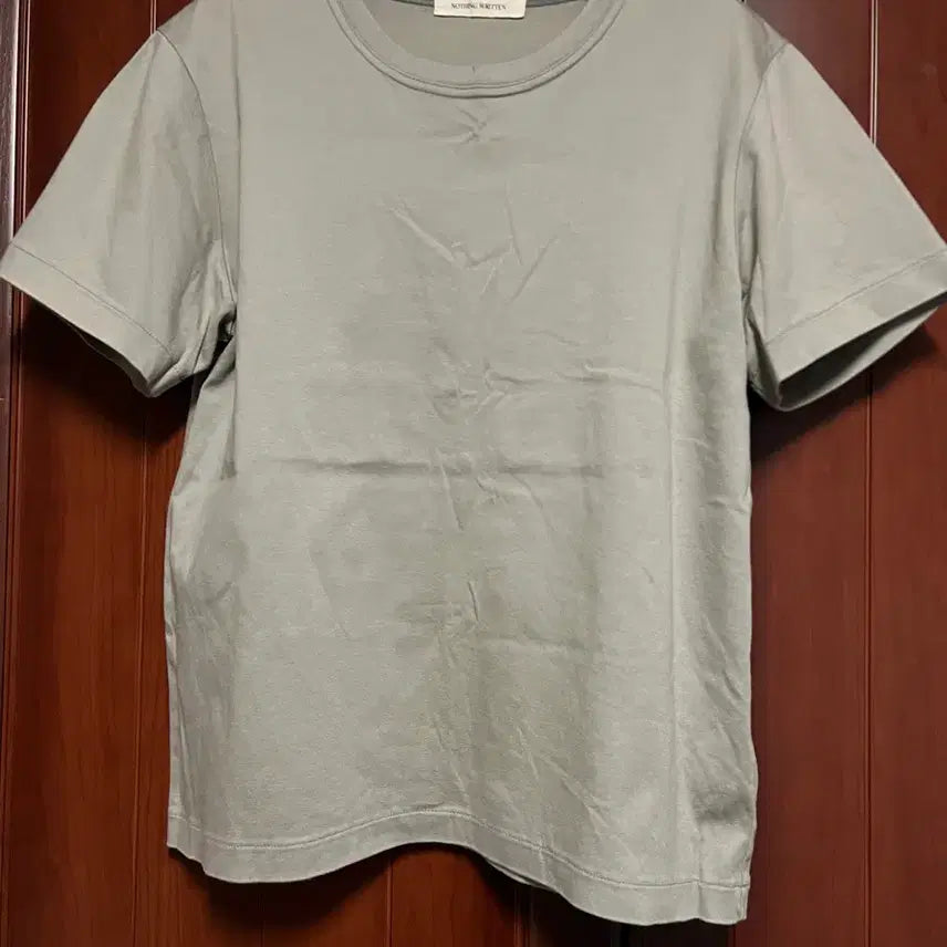 [BUNJANG] Nothing Written Cotton Round Neck T-Shirt / 낫띵리튼 티셔츠