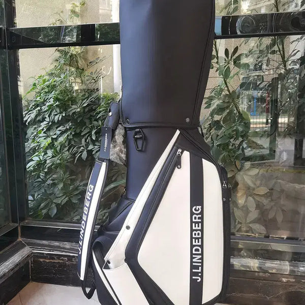 [BUNJANG] Golf Bag Black White Pro Caddy Bag / 골프백 블랙화이트 프로 캐디백