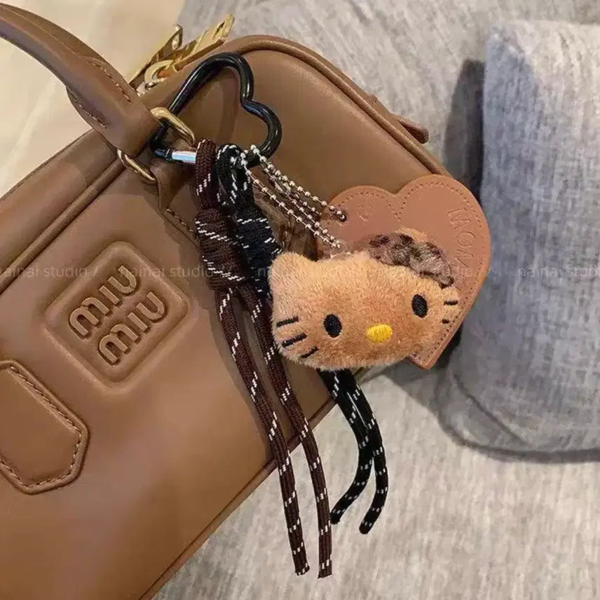 [BUNJANG] Hello Kitty Brown Rope Keychain / 새제품 헬로키티 브라운 로프 키링