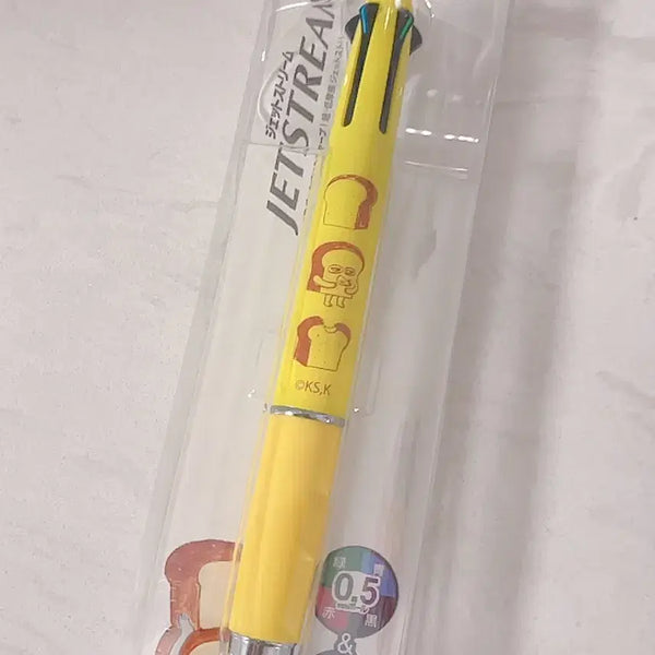 [BUNJANG] Jetstream 4 Color Ballpoint Pen with Mechanical Pencil (0.5mm) - Bread Thief Design / 제트스트림 4색 볼펜 빵도둑