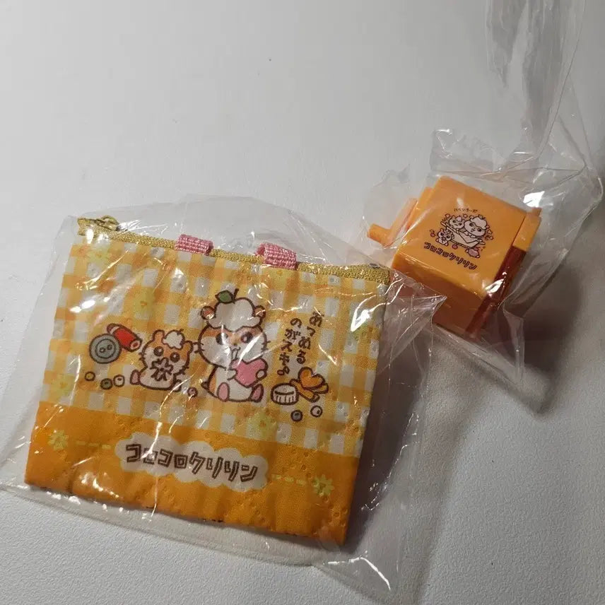 [BUNJANG] Korokoro Kuririn Mechanical Pencil Sharpener & Pouch Set / 가챠 새상품) 코로코로쿠리링 연필깎이+파우치 가챠