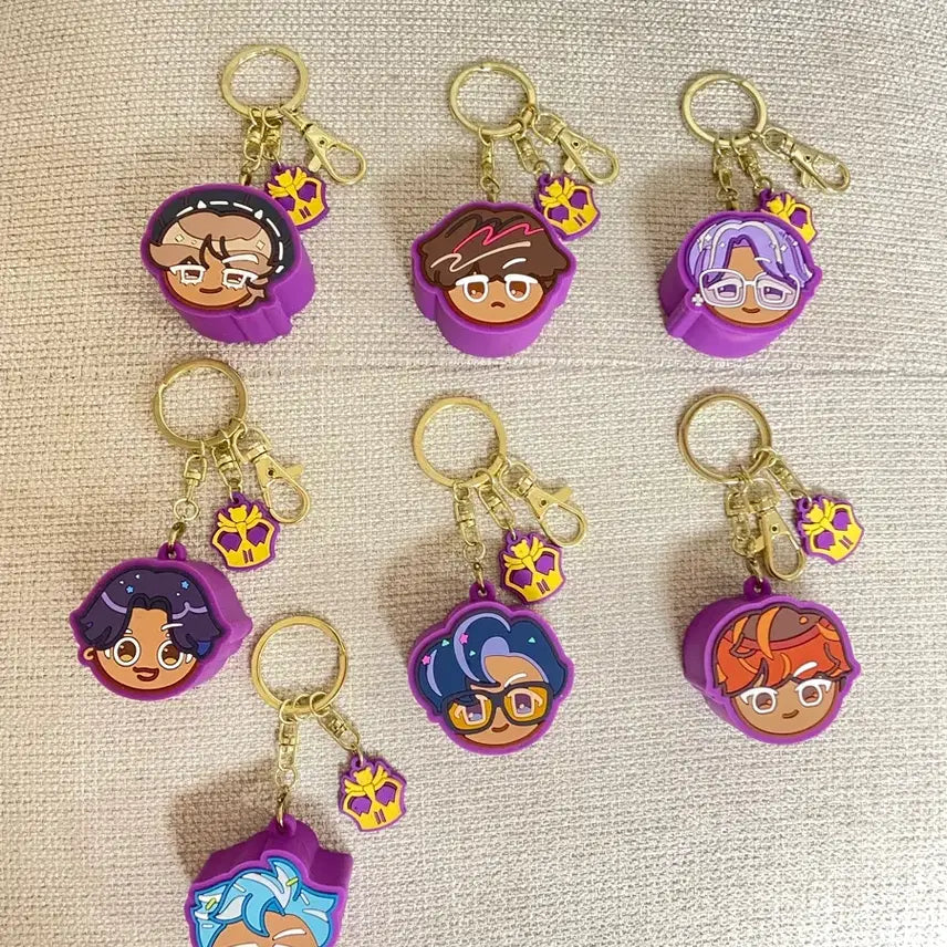 [BUNJANG] BTS Cookie Run Collaboration Keyring Set / 쿠키런 BTS키링 세트 7개 반택포