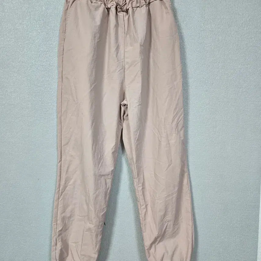 [BUNJANG] Pink Nylon Jogger Pants (Size 66-77) / 핑크 나일론 죠거팬츠 66~77