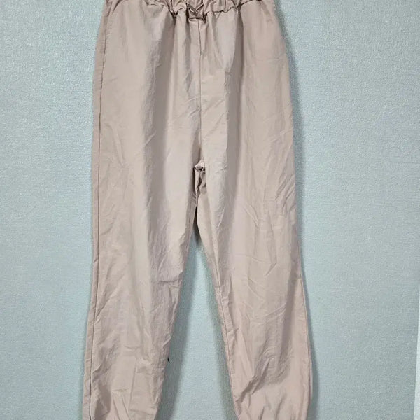 [BUNJANG] Pink Nylon Jogger Pants (Size 66-77) / 핑크 나일론 죠거팬츠 66~77