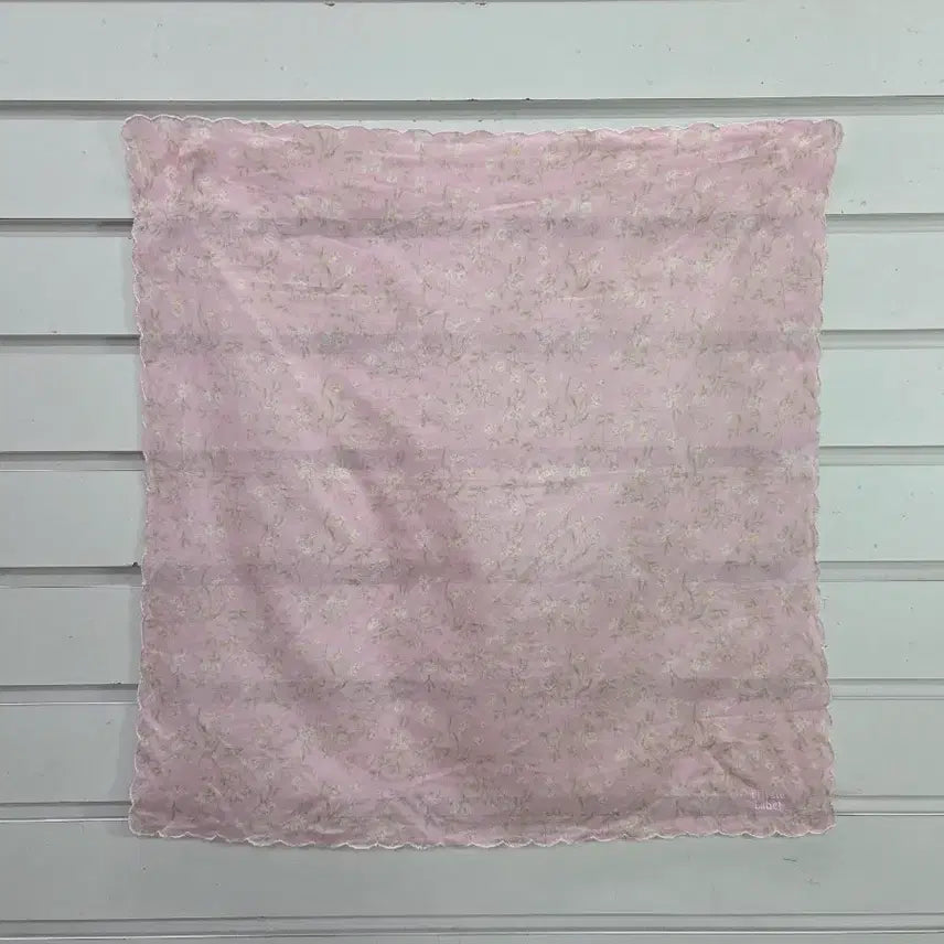 [BUNJANG] Light Pink Floral Pattern Handkerchief / 연핑크톤  잔꽃무늬 손수건 /보물찾기천사