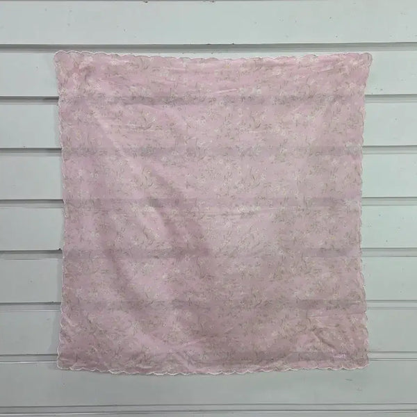 [BUNJANG] Light Pink Floral Pattern Handkerchief / 연핑크톤  잔꽃무늬 손수건 /보물찾기천사