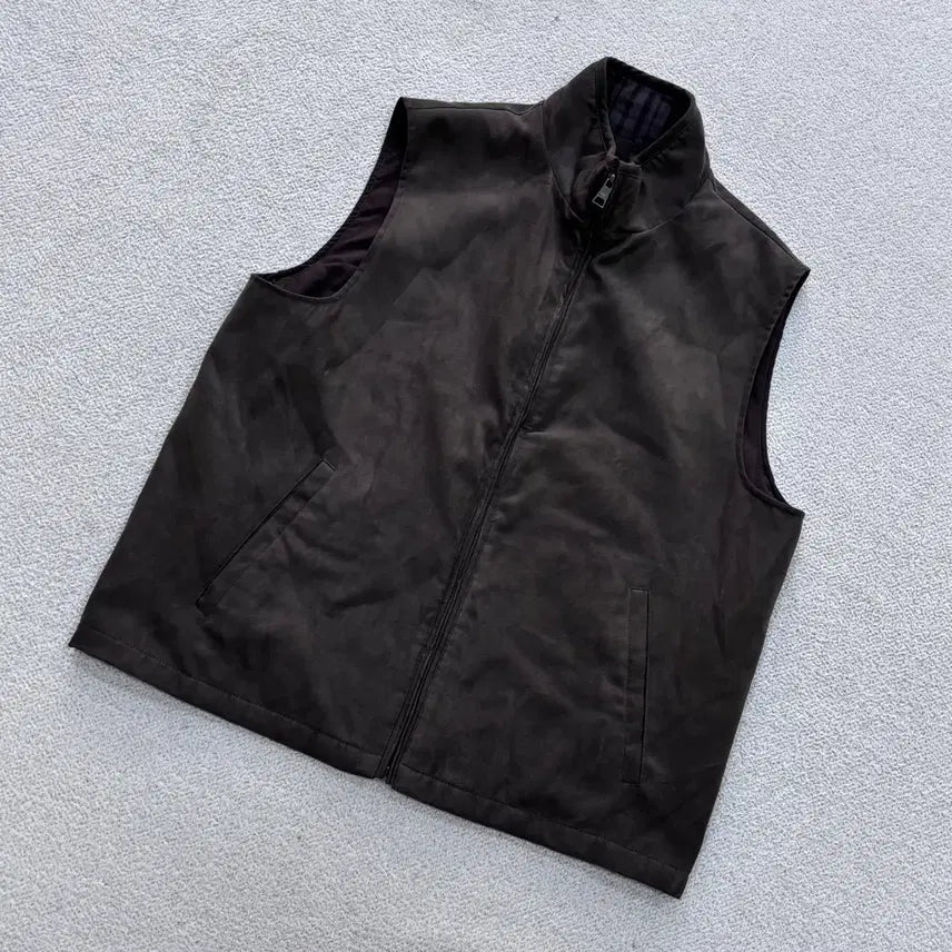 [BUNJANG] Henry Cotton Men's Dark Brown Suede Vest / 95 헨리코튼 남성 다크 브라운 스웨이드 조끼 베스트 0618E2