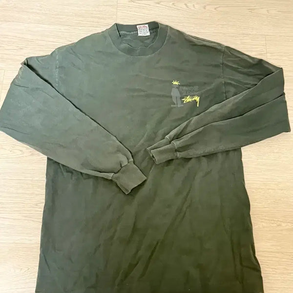 [BUNJANG] Stussy 90s Shadowman Long Sleeve L / 90s 스투시 쉐도우맨 롱슬리브 L