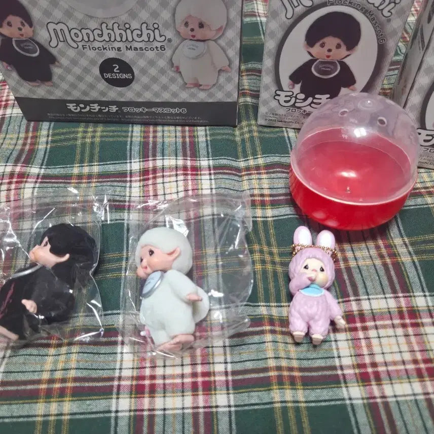 [BUNJANG] Monchhichi Floki Figure Set (3 Pieces) / 몬치치 플로키 피규어2종 가챠1종