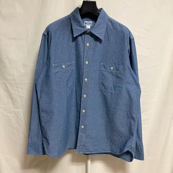 [BUNJANG] Bronson Chambray Shirt Blue L / 브론슨 논스탁 샴브레이셔츠 / 블루, L
