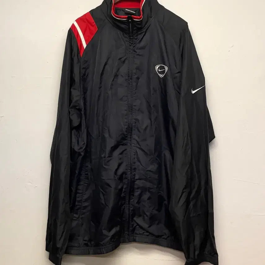 [BUNJANG] Nike Soccer Stripe Black Windbreaker Jacket XL / 나이키 싸커 스트라이프 블랙 바람막이 자켓