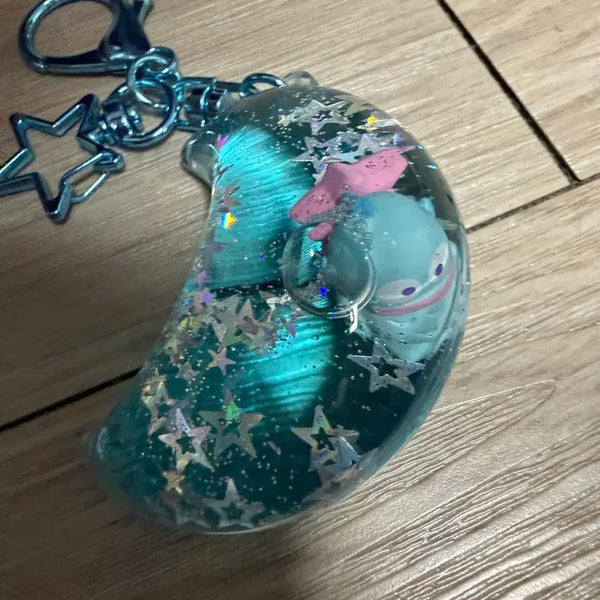[BUNJANG] Sanrio Hangyodon Luna Water Ball Keyring / 산리오 한교동 루나 워터볼 키링