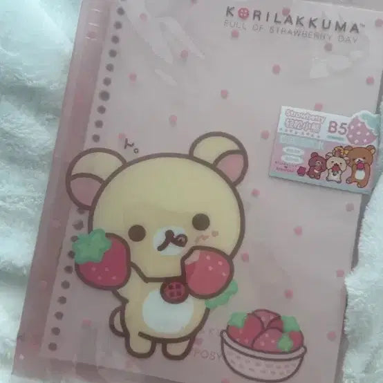 [BUNJANG] Rilakkuma Pink B5 File Binder Notebook / 리락쿠마 핑크 b5 파일철 노트 필기노트 공부노트