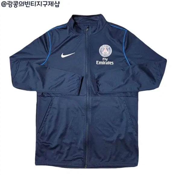 [BUNJANG] Nike Paris Saint-Germain Swoosh Big Logo Jersey Jacket / 나이키 스우시 스트릿 파리 생제르망 빅로고 져지 자켓