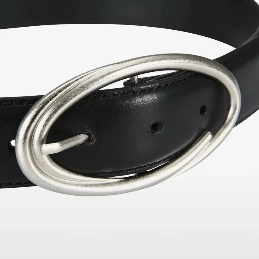 [BUNJANG] Qurety C Logo Belt_Black / 큐리티 C LOGO BELT_BLACK