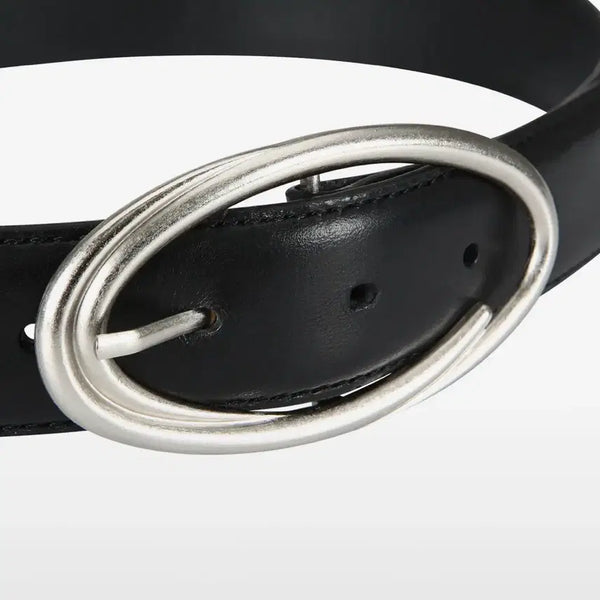 [BUNJANG] Qurety C Logo Belt_Black / 큐리티 C LOGO BELT_BLACK