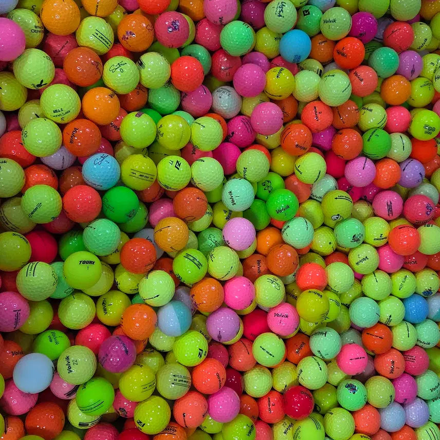 [BUNJANG] Mixed Color Used Golf Balls (50-Ball Bundle) / 혼합 컬러 로스트볼 50구 묶음 중고골프공 컬러공