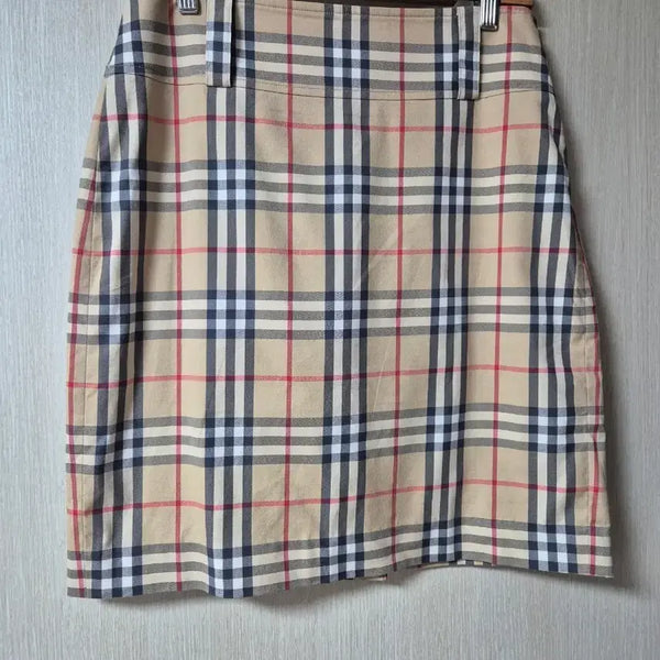 [BUNJANG] Burberry Nova Check Cotton Skirt UK10 US8 / (정품) 버버리 노바체크 스커트 코튼 라지 uk10 us8