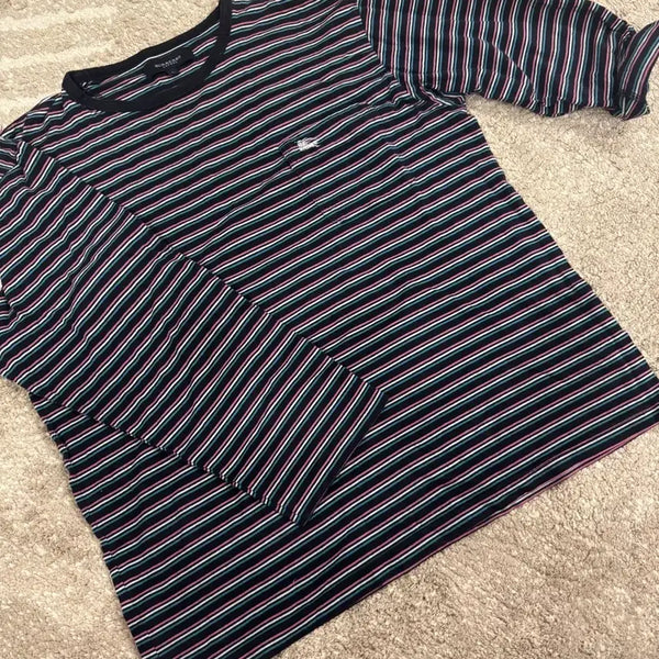 [BUNJANG] Burberry Authentic Round Neck Stripe T-Shirt / 정품 버버리 티셔츠 라운드 스트라이프